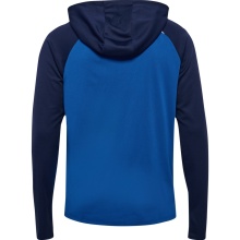 Hummel sports training jacket hmlLEAD 2.0 zip hoodie (high breathability, quick-drying) dark blue/navy blue men's