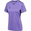 Hummel Sports Shirt hmlAUTHENTIC Jersey (100% Polyester) Short Sleeve Purple/Black Ladies