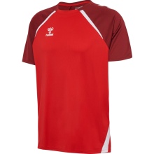Hummel Sport T-shirt hmlLEAD 2.0 Jersey (recycled polyester, quick-drying) red men's