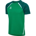 Hummel Sport T-shirt hmlLEAD 2.0 Jersey (recycled polyester, quick-drying) green men's
