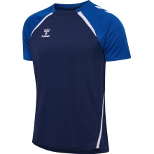 Hummel Sport T-shirt hmlLEAD 2.0 Jersey (recycled polyester, quick-drying) navy blue/blue men's