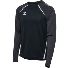 hummel Sport Long Sleeve Shirt hmlLEAD 2.0 Crew Sweat (breathable) black/asphalt grey Men's