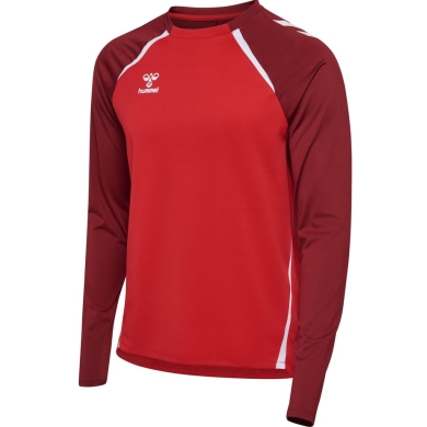 hummel Sport Long Sleeve Shirt hmlLEAD 2.0 Crew Sweat (breathable) red Men's