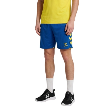 hummel Sport Shorts hmlCORE 2.0 (comfortable fit) short blue/yellow men's