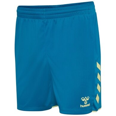 hummel Sport Shorts hmlCORE 2.0 (comfortable fit) short blue/lime green ladies