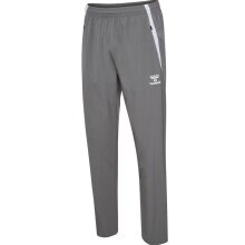 Hummel Sports Trousers hmlLEAD 2.0 Woven Pant (recycled Polyester, breathable) long grey Men's
