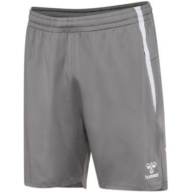 hummel Sport Shorts hmlLEAD 2.0 Training Shorts (recycled polyester, with zip pockets) short grey men's