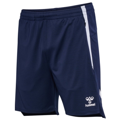 hummel Sport Shorts hmlLEAD 2.0 Training Shorts (recycled polyester, with zip pockets) short navy blue men's