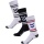 Hummel Sports Socks Chevron High Crew Retro White/Black - 3 Pairs