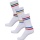 Hummel Sports Socks Chevron High Crew Retro White/Colourful - 3 Pairs