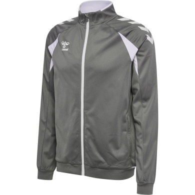 hummel Training Jacket hmlCORE 2.0 Track Zip (100% recycled Polyester) grey/white Men's