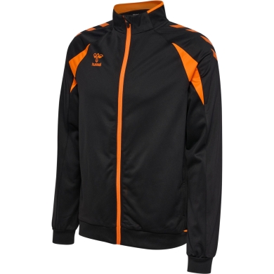 hummel Training Jacket hmlCORE 2.0 Track Zip (100% recycled Polyester) black/orange Men's