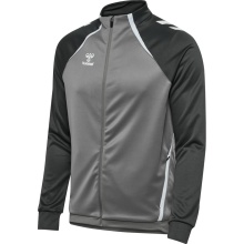 Hummel Training Jacket hmlLEAD 2.0 Track Zip (high breathability) grey/black men's