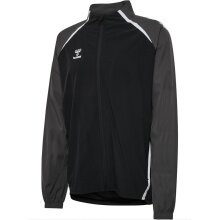 Hummel Training Jacket hmlLEAD 2.0 Woven Full Zip (recycled Polyester) black/asphalt grey Men's