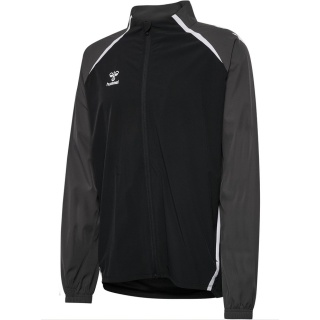 Hummel Training Jacket hmlLEAD 2.0 Woven Full Zip (recycled Polyester) black/asphalt grey Men's