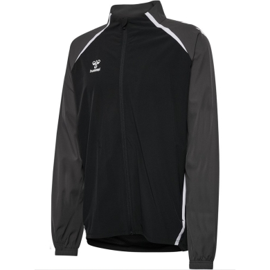 Hummel Training Jacket hmlLEAD 2.0 Woven Full Zip (recycled Polyester) black/asphalt grey Men's