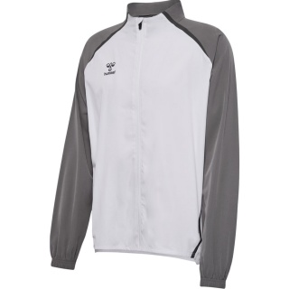 Hummel Training Jacket hmlLEAD 2.0 Woven Full Zip (recycled Polyester) white/steel grey Men's