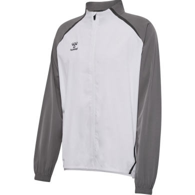 Hummel Training Jacket hmlLEAD 2.0 Woven Full Zip (recycled Polyester) white/steel grey Men's