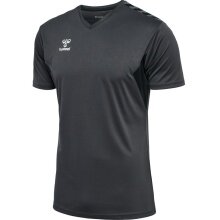Hummel Sport T-shirt hmlAUTHENTIC Jersey (100% Polyester) Short Sleeve Asphalt Grey Men's