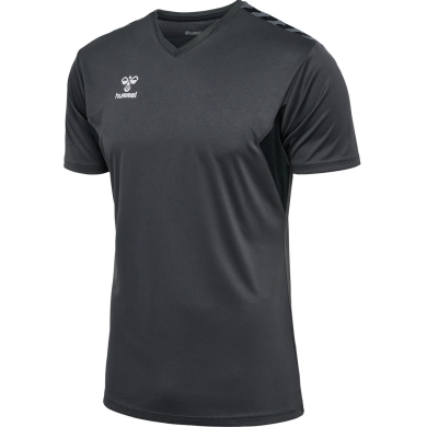 Hummel Sport T-shirt hmlAUTHENTIC Jersey (100% Polyester) Short Sleeve Asphalt Grey Men's