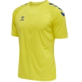 hummel Sport T-shirt hmlCORE XK Core Poly (Interlock fabric) Short sleeve yellow/blue Men