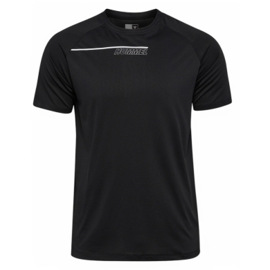 Hummel Sport T-shirt hmlCOURT Light Weight (breathable, quick-drying) black/light grey men's