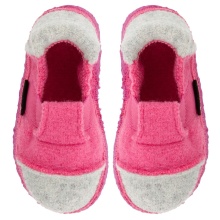 Nanga House Shoes Slipper Mountain - 100% Virgin Wool - Pink/Grey Children/Teenagers (Size 31-35)