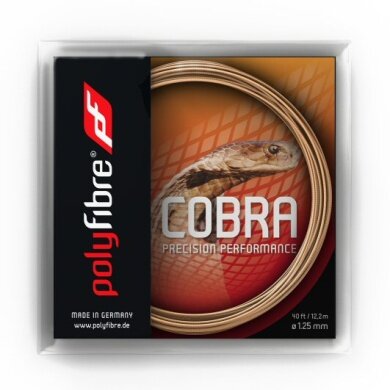 Stringing with tennis string Polyfibre Cobra