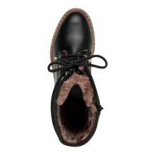 s.Oliver winter boots 5-26221-41-022 - lightweight inner lining, with soft foam - black ladies