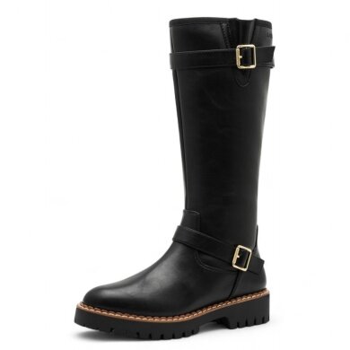s.Oliver Winter boots 5-26603-41-022 - lightweight inner lining - black/nappa ladies