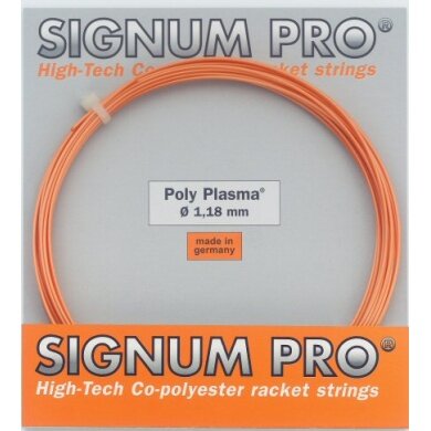 <div>Signum Pro Tennis String Poly Plasma (Durability) orange <b> 12 Meters from the reel</b></div>