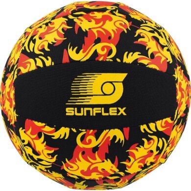 Sunflex Volleyball Beach and Funball Neoprene (Size 5) Flames Dragon black/red/yellow - 1 ball