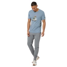 super natural leisure T-shirt Carski Tee (Merino mix) stone blue men's
