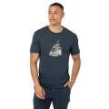 super natural leisure T-shirt Carski Tee (Merino mix) dark blue men's