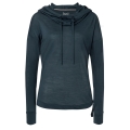 super natural Funnel Hoodie (Merino Wool) navy blue ladies