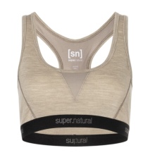 super natural functional underwear sports bra Tundra 220 Semplice (comfortable to wear) vintage beige/khaki ladies