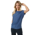 super natural sports/leisure shirt yoga loose tee ocean blue ladies