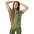super natural sports/leisure shirt yoga loose tee green mélange ladies