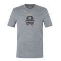 super natural leisure T-shirt Gogeanie Tee (Merino mix) grey mélange men's