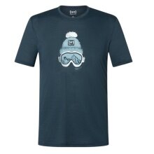 super natural leisure T-shirt Gogeanie Tee (Merino mix) dark blue men's