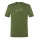 super natural walking/leisure t-shirt graphic hiking - merino wool blend - olive green men's