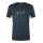 super natural Hiking/Leisure T-shirt Graphic - Merino Wool Blend - Blueberry Navy Blue Men's