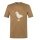 super natural leisure T-shirt Johnny Tee (Merino mix) brown men's