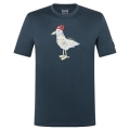 super natural leisure T-shirt Johnny Tee (Merino mix) dark blue men's