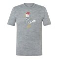 super natural leisure T-shirt Johnny Tee (Merino blend) grey men's