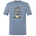 super natural leisure T-shirt Surf Trip Tee - stone grey/blue men's