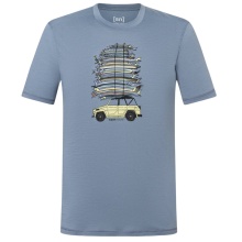 super natural leisure T-shirt Surf Trip Tee - stone grey/blue men's