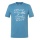 super natural leisure T-shirt Wood Cote D'Azur Tee (Merino mix) light blue men's