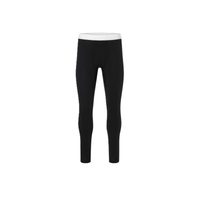 super natural underwear base layer tights (merino mix) black men's
