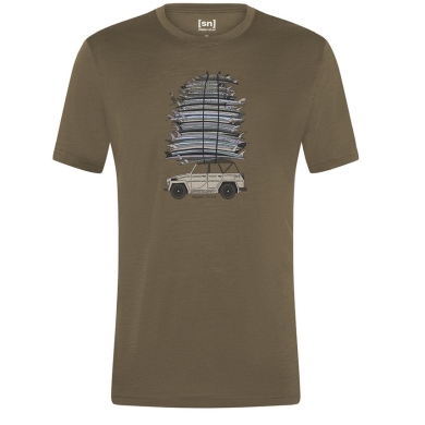 super natural leisure T-shirt Surf Trip Tee - brown men's
